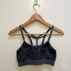 C9 Black and Gray Criss Cross Sports Bra - Size Small
